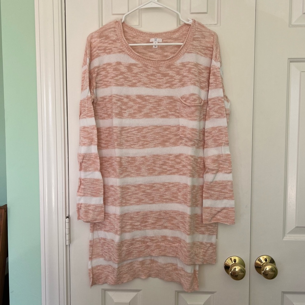 bp Striped Tunic Sweater